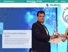 Tablet Screenshot of medilinksindia.com